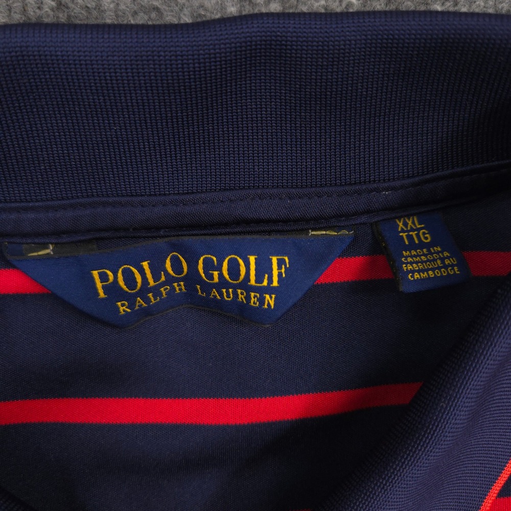 Polo Golf Ralph Lauren Shinnecock Hills Polo Mens XXL Striped 2018 US Open USGA - Picture 8 of 10
